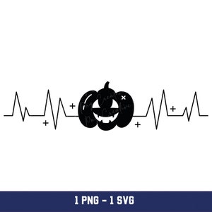 Halloween Heartbeat Png, Halloween Heartbeat Svg