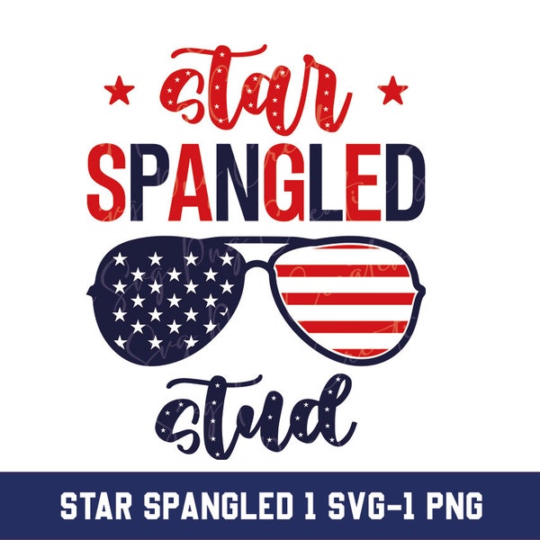 Star Spangled Stud Svg, Star Spangled Stud Png