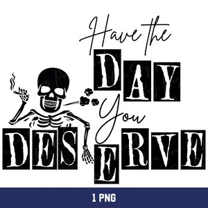 Funny Skeleton Peace Sign SVG PNG: Karma Snark (Instant Download)