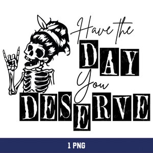 Funny Skeleton Peace Sign PNG SVG: Karma Snarky Design (Digital Download)