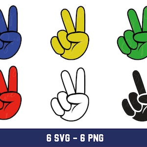 Peace Hand svg, Peace Sign Svg,  Peace Finger Svg, Hand Symbol Svg, Peace Svg, Peace Hand Png, Peace Sign Png