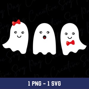 Cute Ghost Png, Cute Ghost Svg, Halloween Png Svg