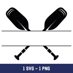 Paddles Split Name Frame, Oar Split Svg,Crossed Paddles Split Frame, Paddles Split Name Png, Oar Split Png,Crossed Paddles Split Png