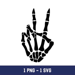 Skull Peace Sign Png, Skull Peace Sign Svg