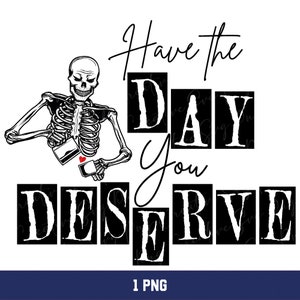 Funny Skeleton Peace Sign PNG: Snarky Karma Design (Digital Download)