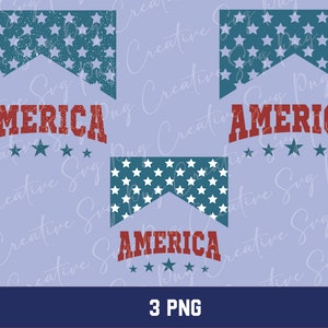 Retro America PNG: Design patriottico del 4 luglio (download digitale)
