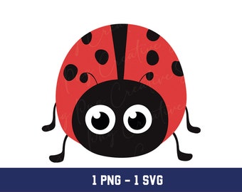 Cute Ladybug Svg Png Ai Pdf Dxf File Download - Etsy