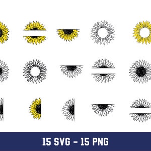 Zonnebloem Svg, Zonnebloem Png, Zonnebloem Split Svg, Zonnebloem Split Png