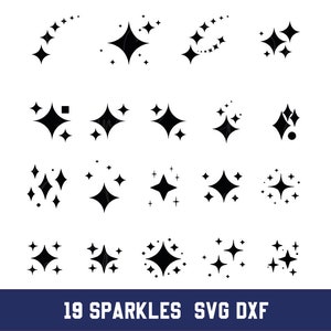 Galaxy Sparkles SVG Cut File: Cricut, Silhouette (Instant Download)