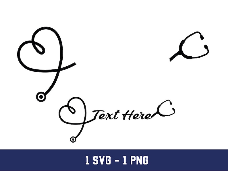 Split Stethoscope, Stethoscope Name Monogram,stethoscope Monogram Svg