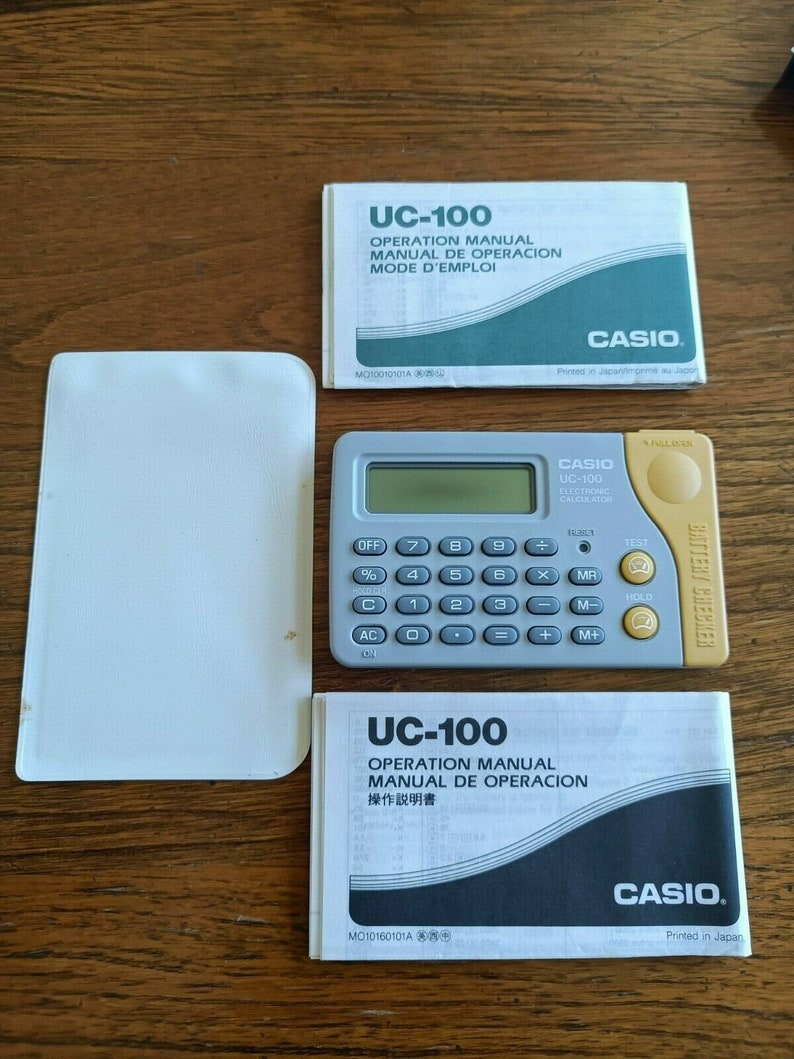 RARE Casio Calculator UC100 battery checker Etsy 日本