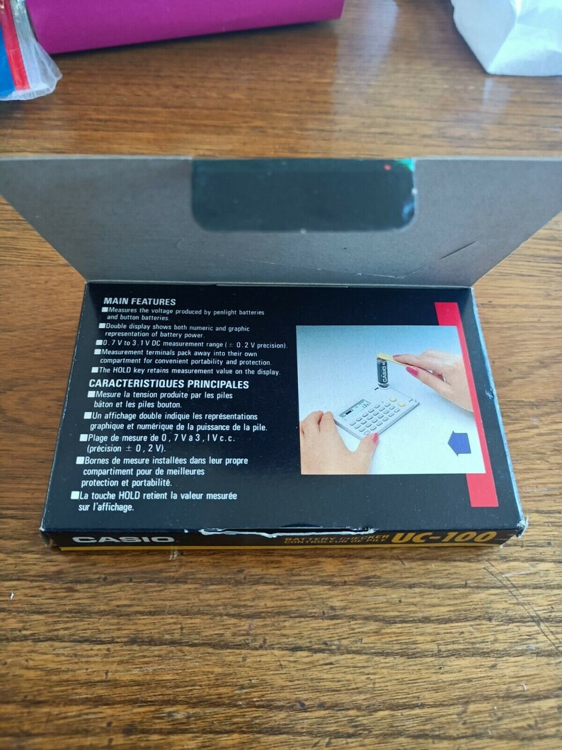 RARE Casio Calculator UC100 battery checker Etsy 日本