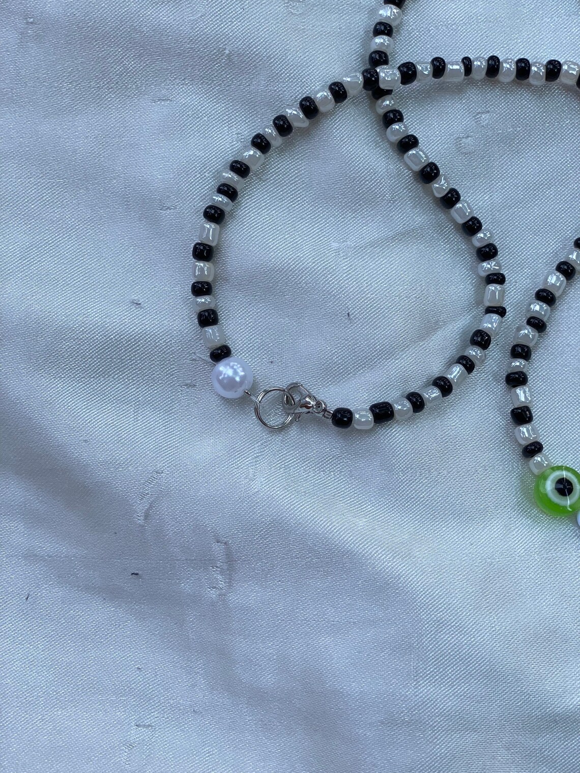 Angel Numbers Beaded Necklace 333 Etsy