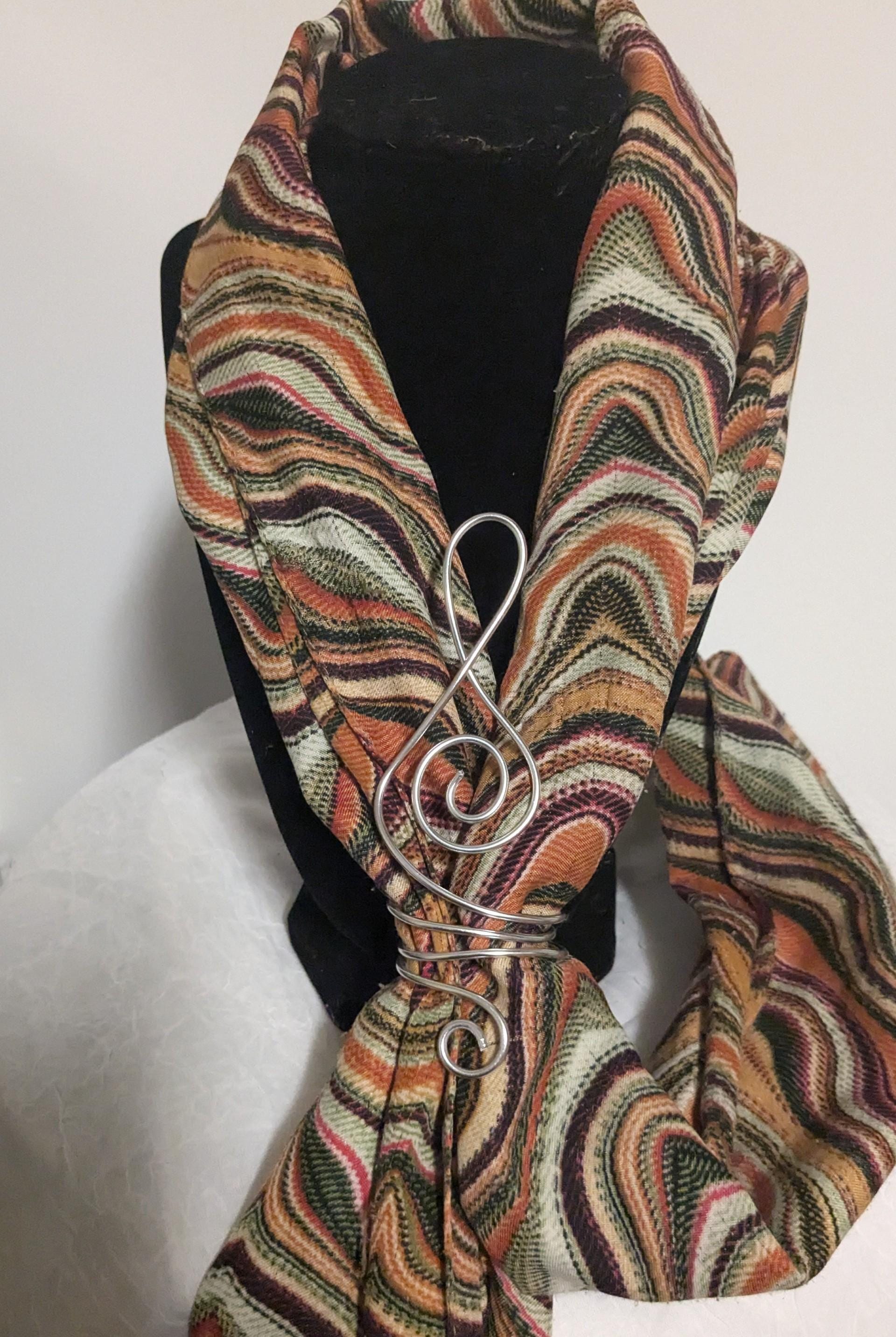 Treble Clef Scarf Ring for Music Teacher Music Student Singer Piano…