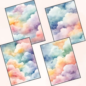 Printable Clouds Reverse Coloring Pages Beginner Reverse Coloring Book ...