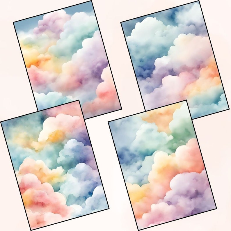 Printable Clouds Reverse Coloring Pages Beginner Reverse Coloring Book ...