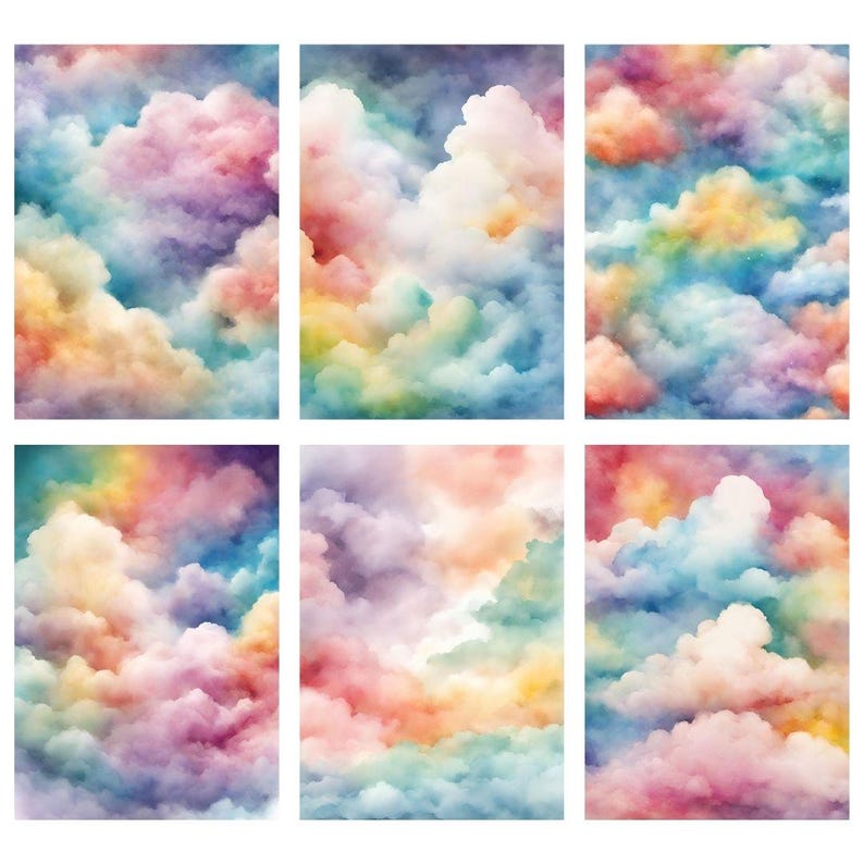 Reverse Coloring Pages Printable Clouds Beginner Reverse Coloring Book ...