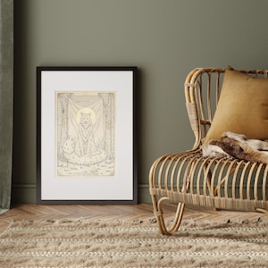 II The High Priestess II - hand gilded tarot print