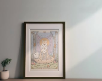 The High Priestess - II - A4 Tarot Print