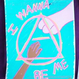 2 RANDOM hand drawn THERIAN STICKERS image 2