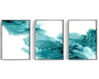 Wall Art Turquoise - Etsy