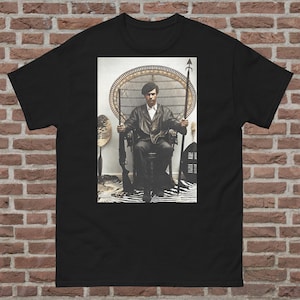 Huey Newton. Black Panthers. 1868. Colorized. T shirt.
