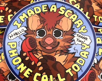 Phone Anxiety Sticker