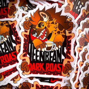 Yeen Beans Dark Roast Sticker