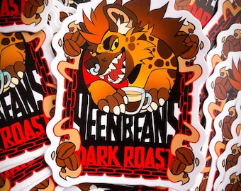 Yeen Beans Dark Roast Sticker