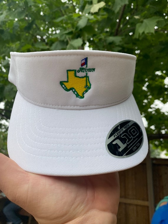 Houston Texas White Golf Visor Etsy