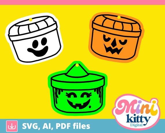 Halloween Trick or Treat Buckets Cut File DIGITAL DOWNLOAD - Etsy