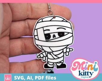 Halloween Mummy Earring Cut Files - DIGITAL DOWNLOAD