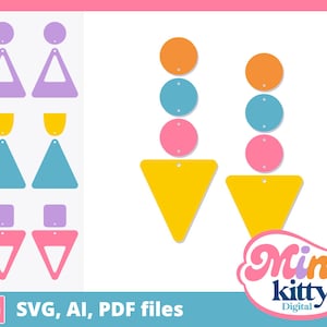 Triangle Shapes Hoops Variety - DESCARGA DIGITAL, svg, pdf, ai