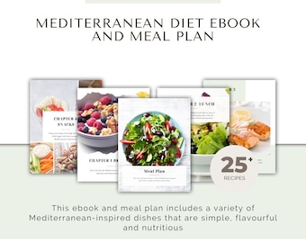 Mediterranean Diet Meal Plan and Ebook with Recipes