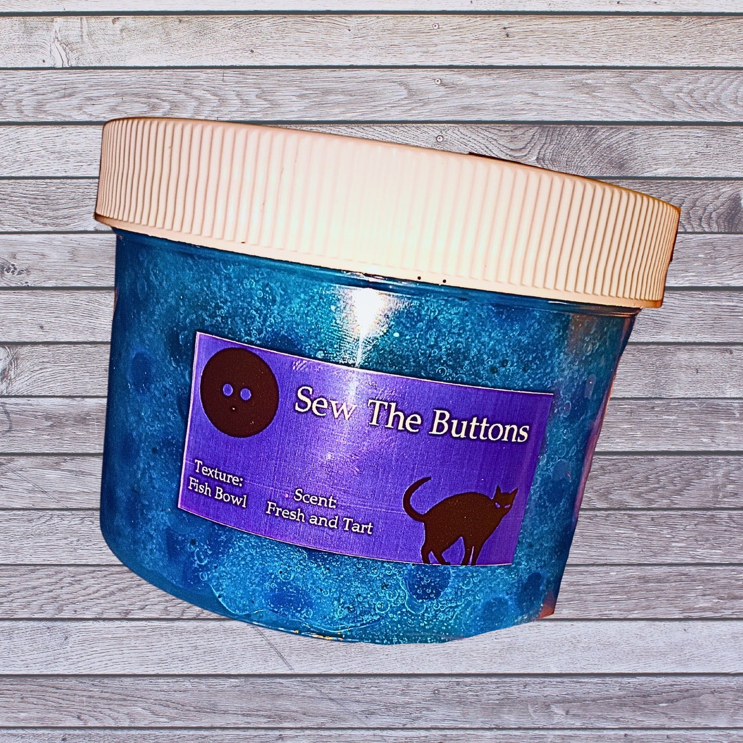 Sew the Buttons 8 Oz Coraline Fishbowl Slime Etsy