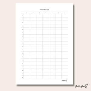 daily planner printable weekly schedule monthly planner to