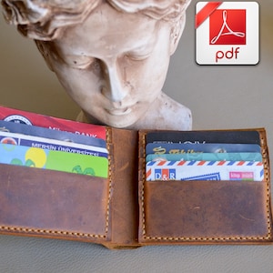 Leather Bifold Wallet Pattern PDF Wallet Pattern Bifold - Etsy
