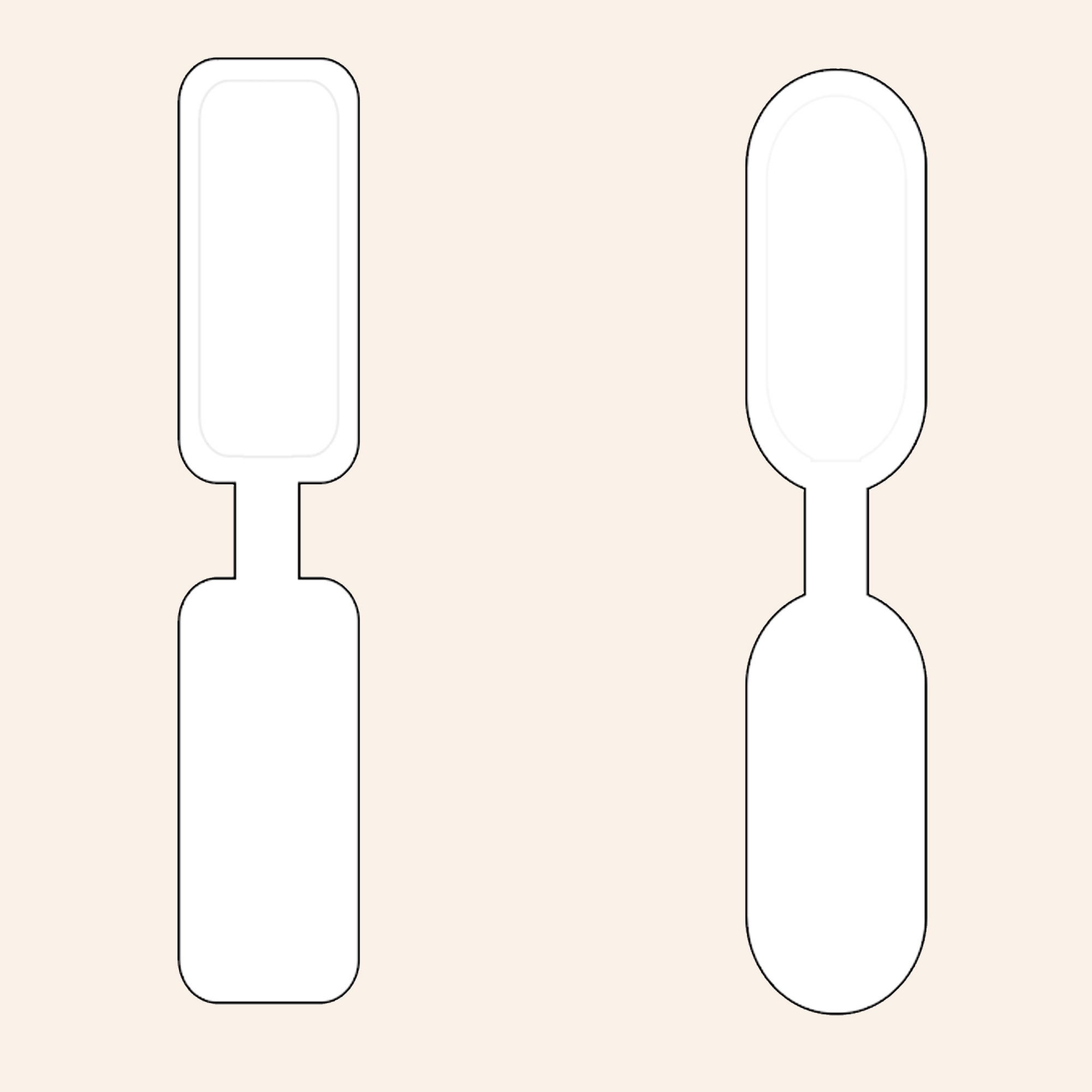 Leather Keychain Template PDF SVG EPS 4 Different Shapes Easy to Make ...