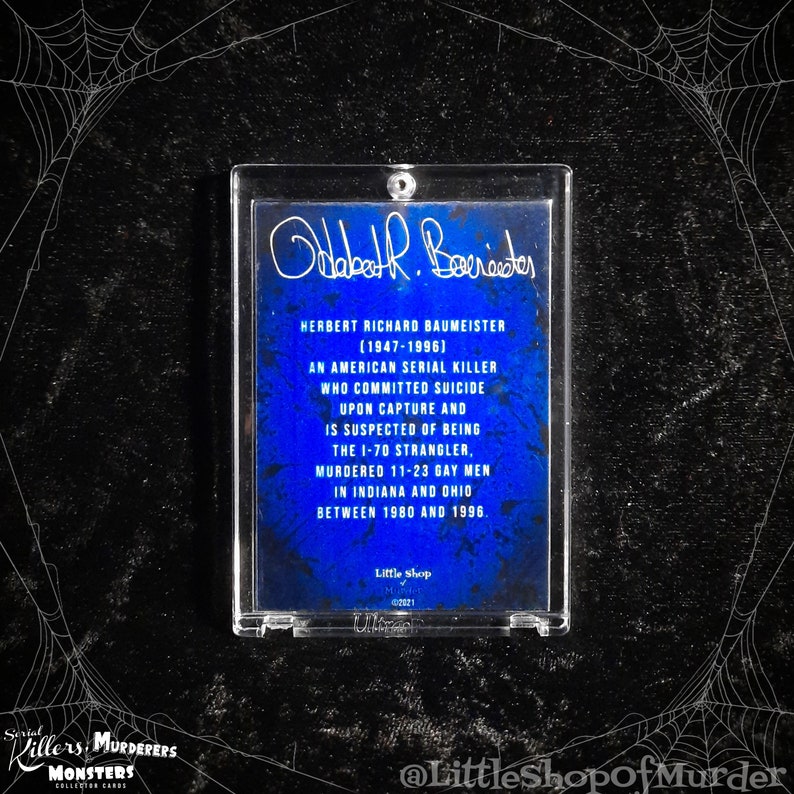 Serial Killer Herbert Baumeister I70 Strangler Pool Cover Etsy