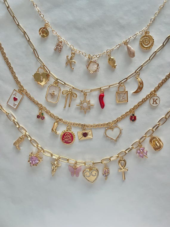 Build Your Own Custom Charm Necklace/bracelet Pick Your
