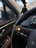 Custom Car Charm Chain – Build Your Own Steering Wheel Bling with Photo Charm, Aesthetic Car Gift, New Driver Accessories-