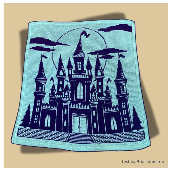 Snugglestone Castle Crochet Pattern | Fantasy Mosaic Blanket (PDF