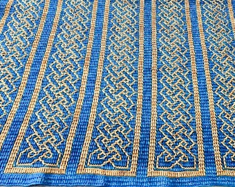 Celtic Cables, cabled crochet, cable pattern crochet, celtic cable crochet pattern