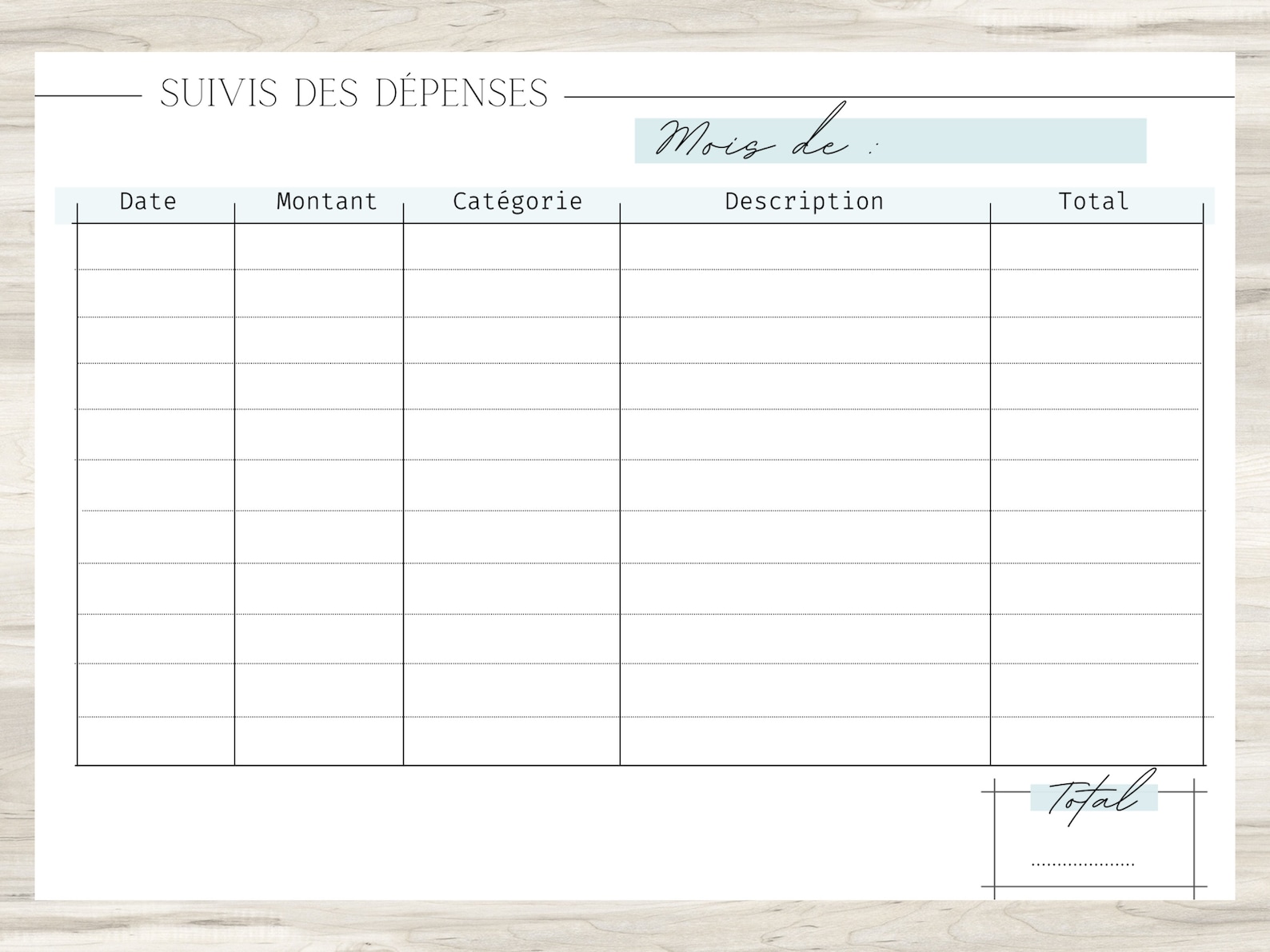 Gestion Finances Revenus Dépenses à Telecharger/imprimer | Etsy