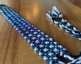 multicolor diamond grid bracelet