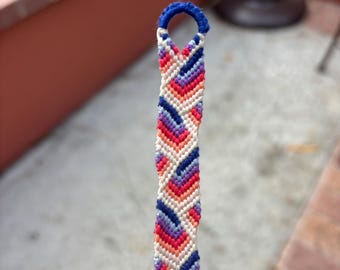 asymmetrical chevron friendship bracelet