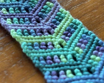 double fishbone see-through chevron