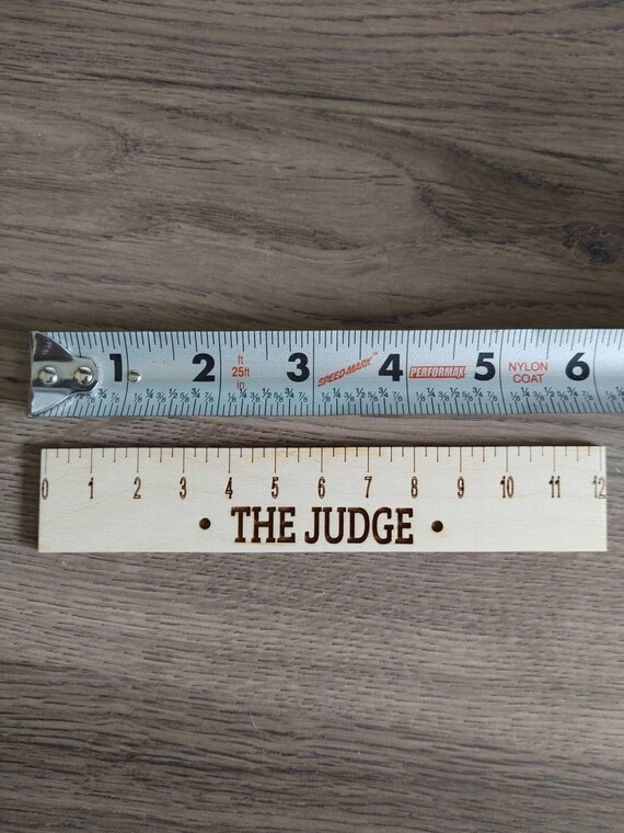 THE JUDGE Ruler MALE Enhancement Ruler 6 Inch Ruler Funny Gag Etsy