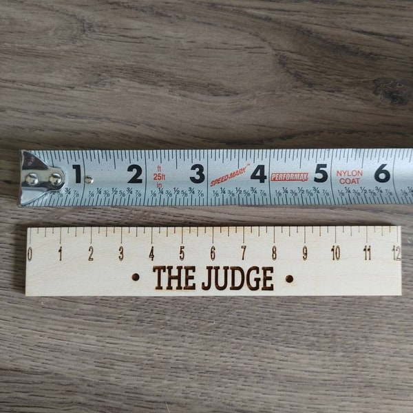 THE JUDGE Ruler MALE Enhancement Ruler 6 inch Ruler funny gag gift