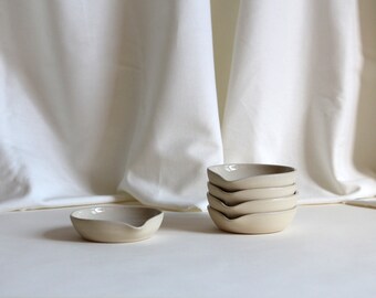 Studio Beige Ceramic Small spoon plate wooden spoon plate beige glossy